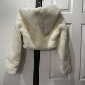 naked wardrobe | Jackets & Coats | Naked Wardrobe Hooded Crop Faux Fur